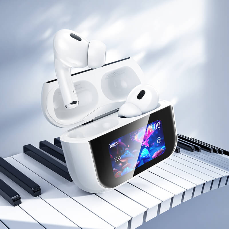 hoco ANC Noise Cancelling Bluetooth 5.4 Touch Screen Lightweight Earbuds EW79