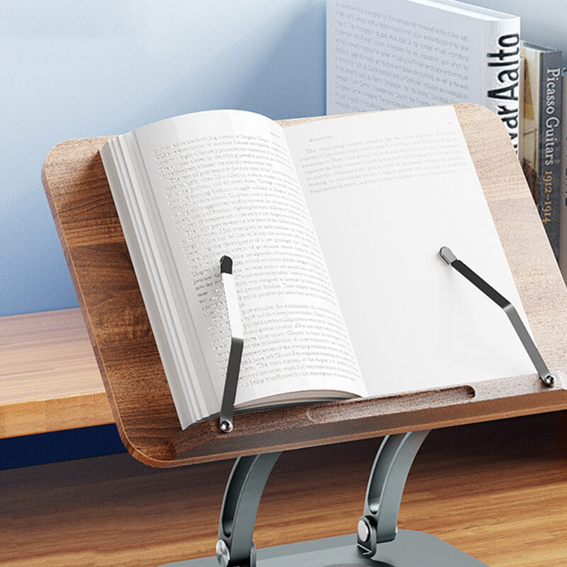 SAIJI 360° Rotating Pure Wood Ergonomic Laptop & Reading Stand R03 Natural Wood