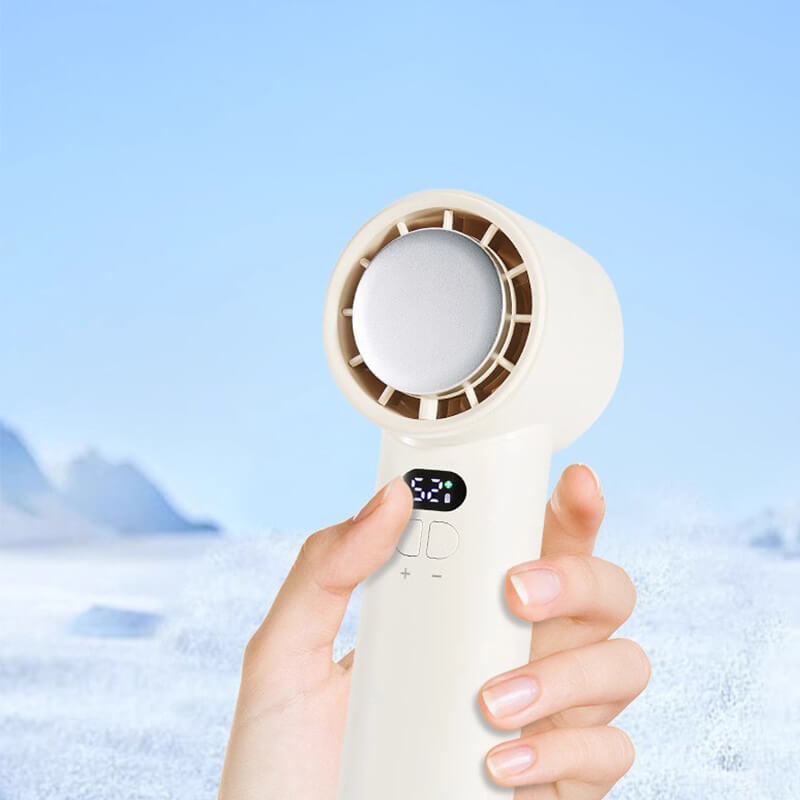 Mobie Mini Portable Handheld High-Speed Fan with 100 Speeds Grey