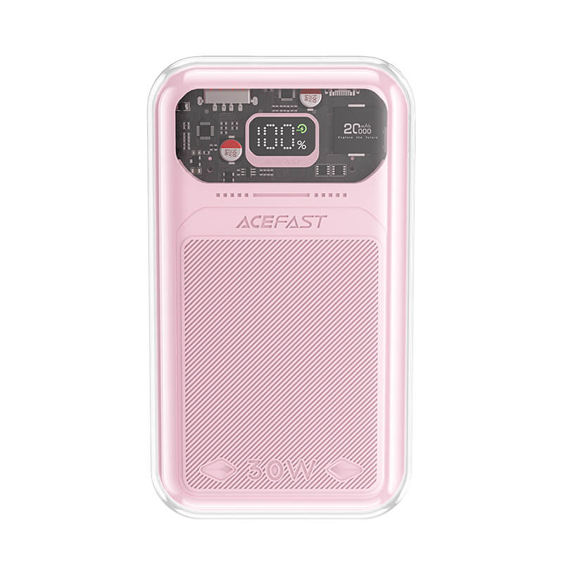 Acefast 30W 20000mAh Fast Charging Compact Power Bank M2 Pink