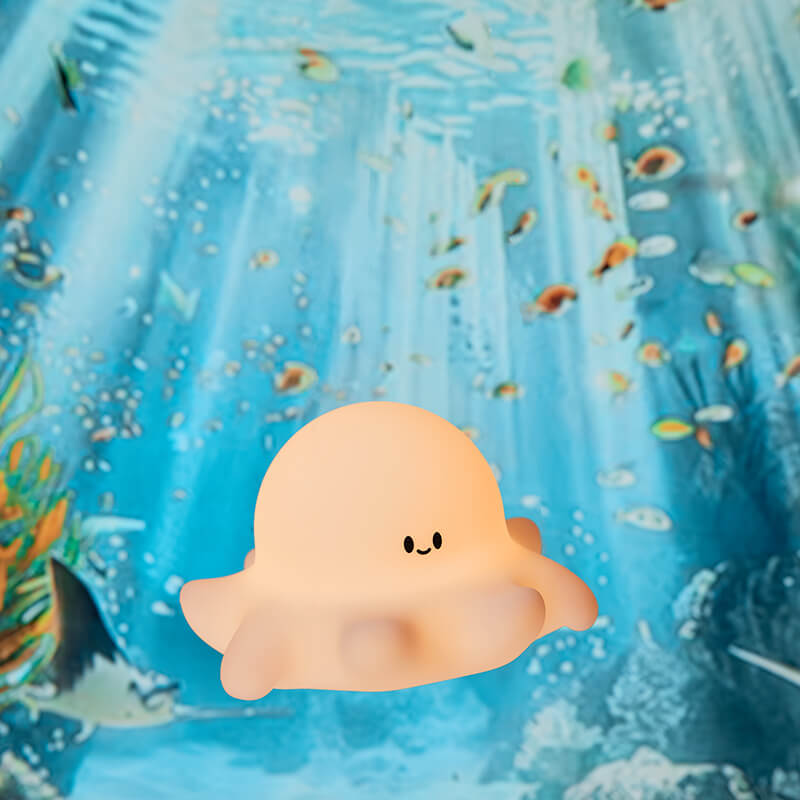 Mobie Octopus Baby Silicone Soft Touch Pat Light Night Lamp