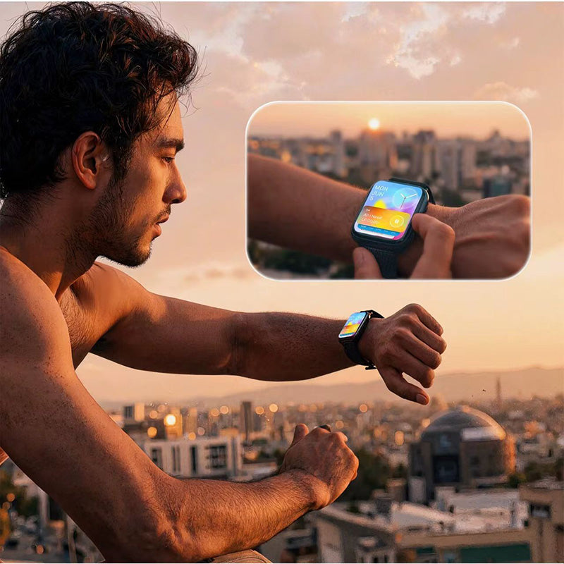 Apple Watch All-Round Clear PC Case with Glass Screen Protector 46mm