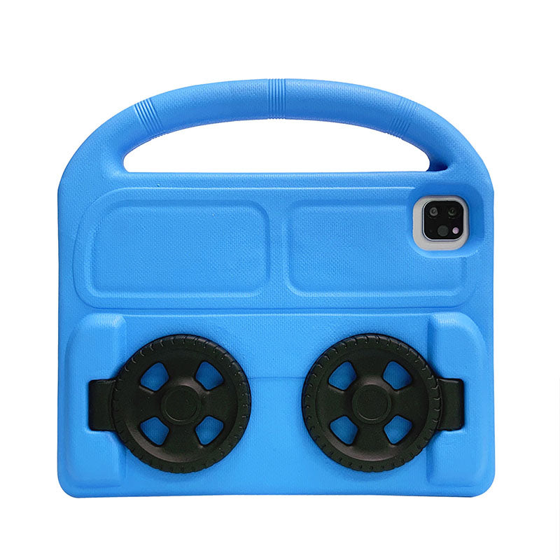 iPad 7th 10.2" 2019 Foldable Wheel Stand Case with Handle