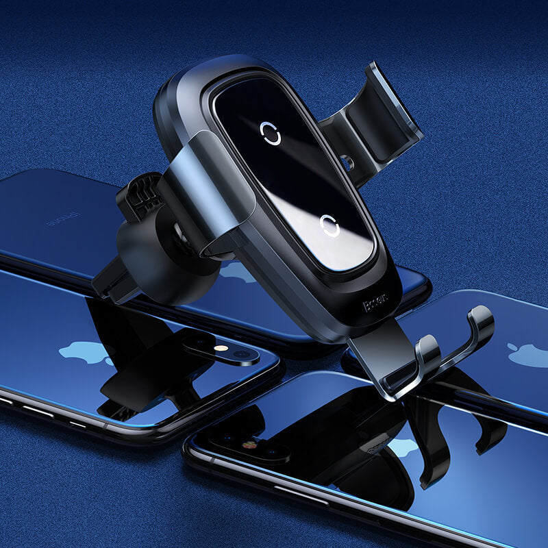 Mobie Metal Wireless Charger Gravity Car Mount Holder 10W WXYL B0A