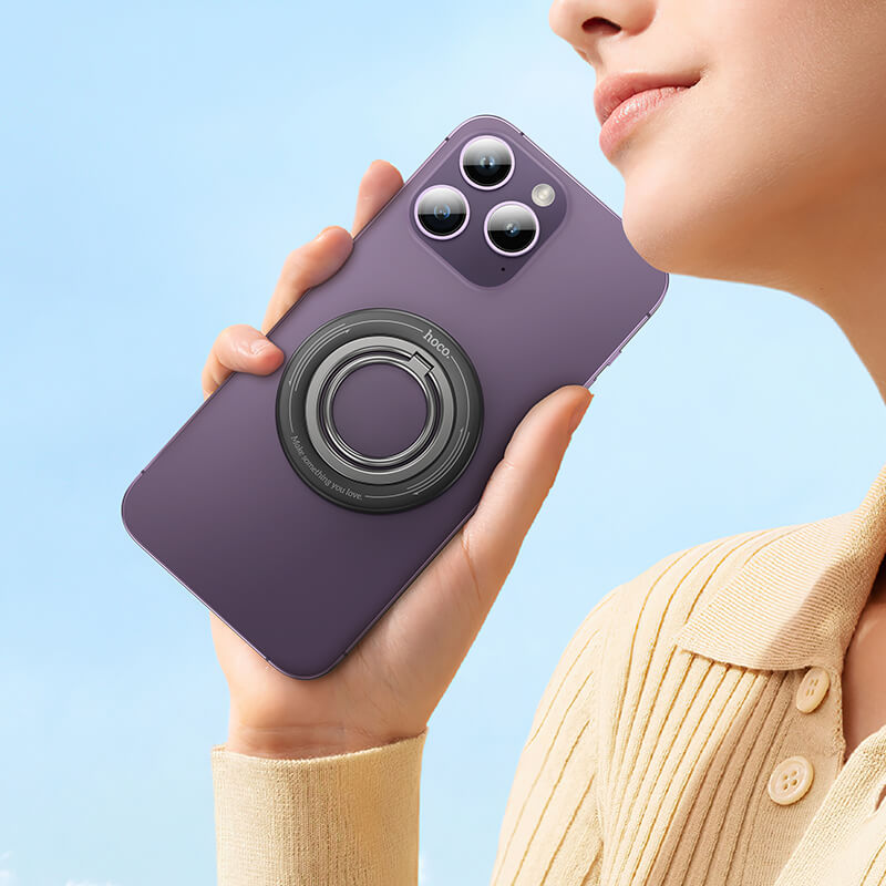 Hoco N52 Magnetic Phone Ring Stand with 360° Rotating & Kickstand GH3