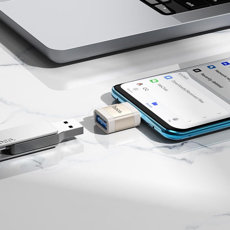 hoco Type-C to USB-A Multi-Device Compatibility OTG Adapter UA31C