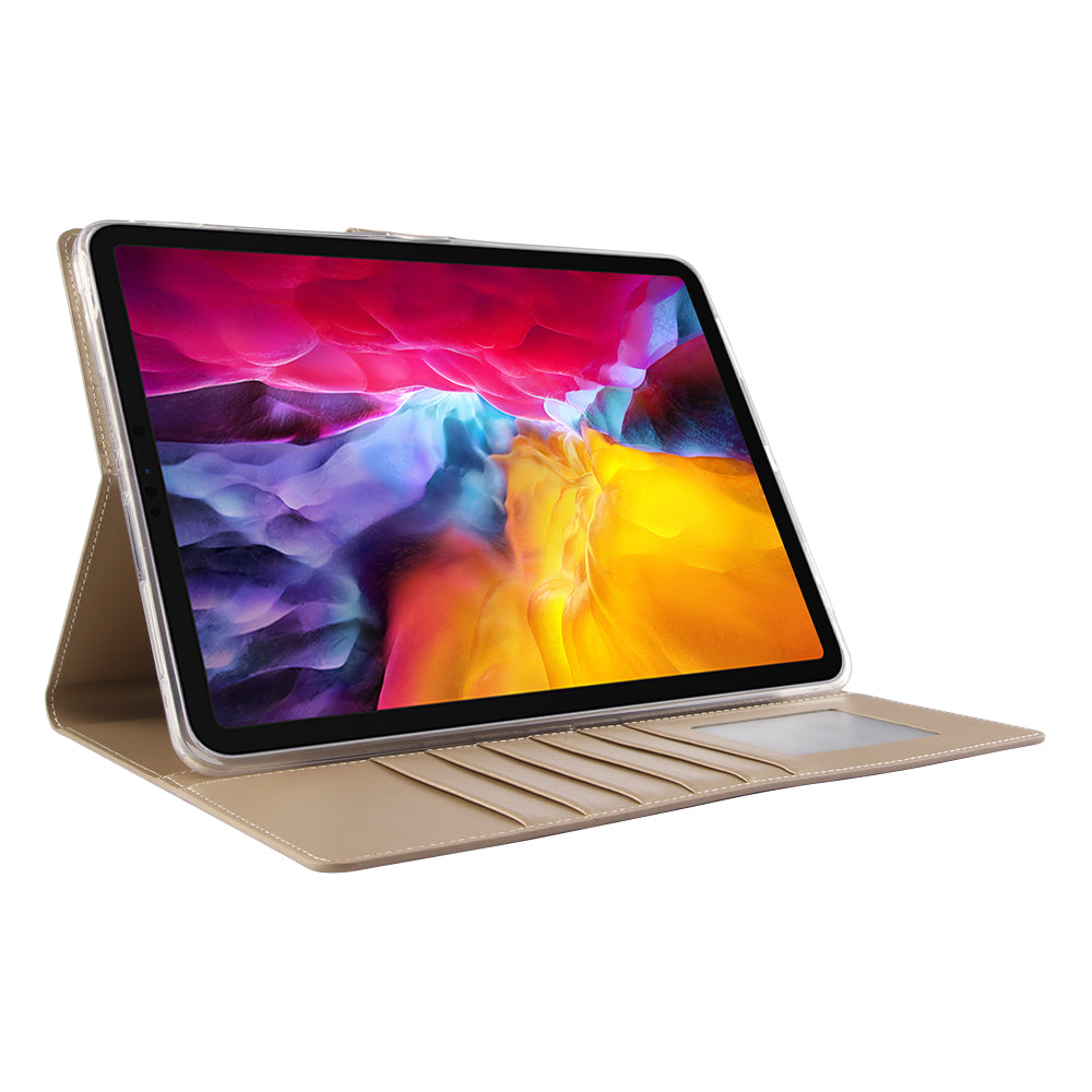 iPad Pro 12.9" 2018 Luxury Hanman Leather Wallet Flip Case Cover