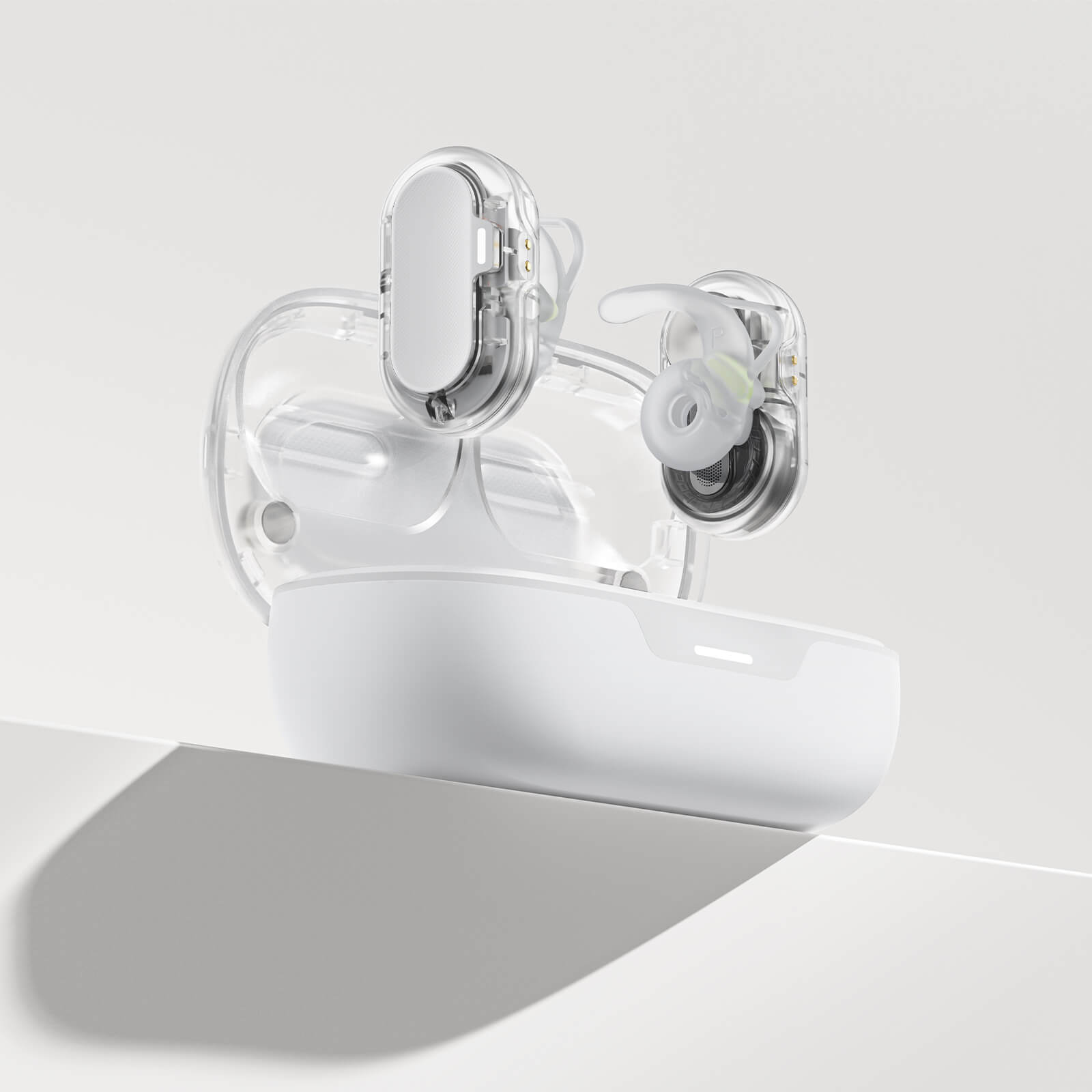 Acefast Comfort Breathable Earbuds ENC Noise Canceling Wireless Earphones White