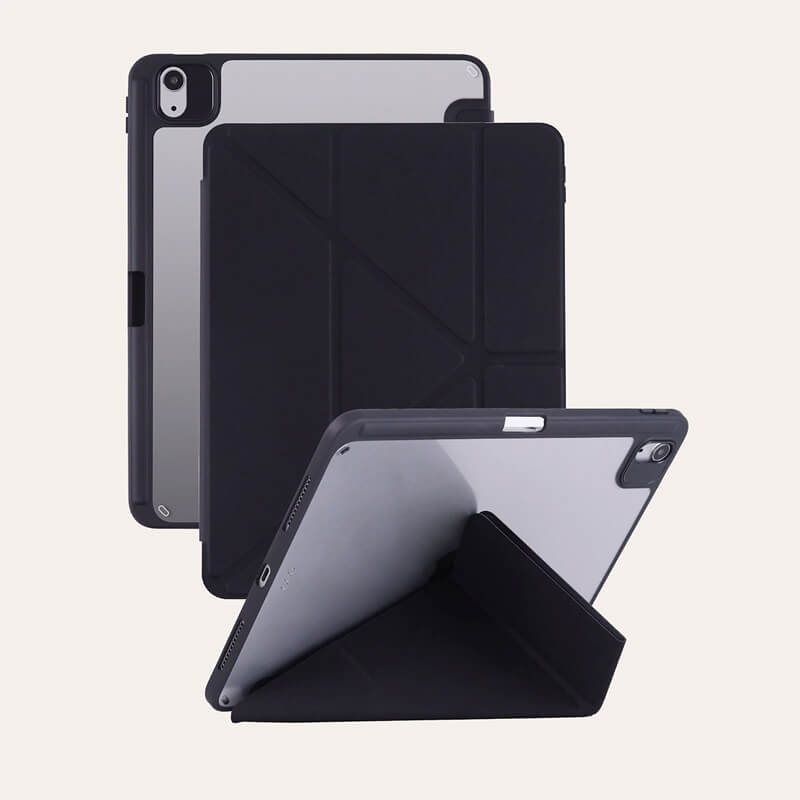 Silicone Flip Case with Built-in Pen Slot Compatible with iPad Air 4/Air 5