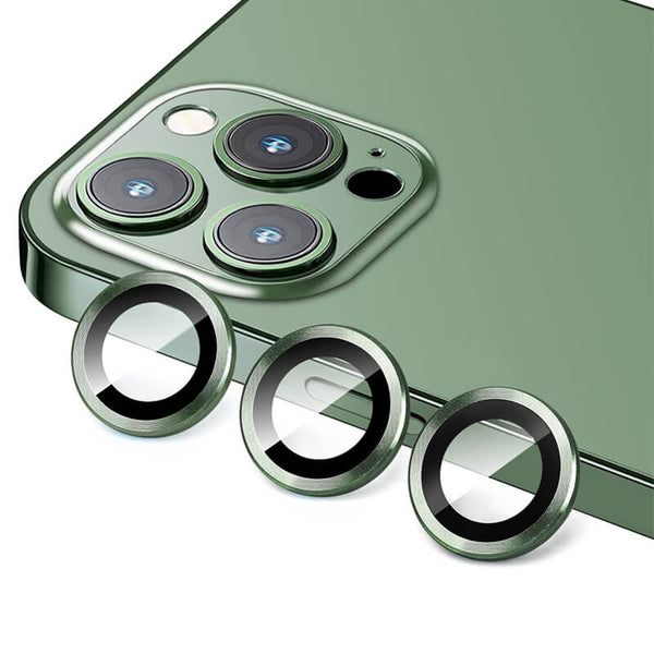 iPhone 12 Pro 9H Multicolor Tempered Glass Individual Camera Lens Cover Protector Midnight Green