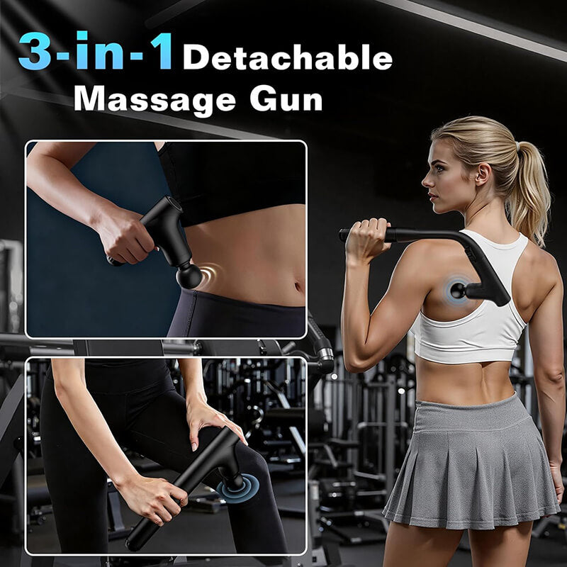 Mobie 3 in 1 Professional Massage Gun with Extendable Handle for Full Body Reach M8S