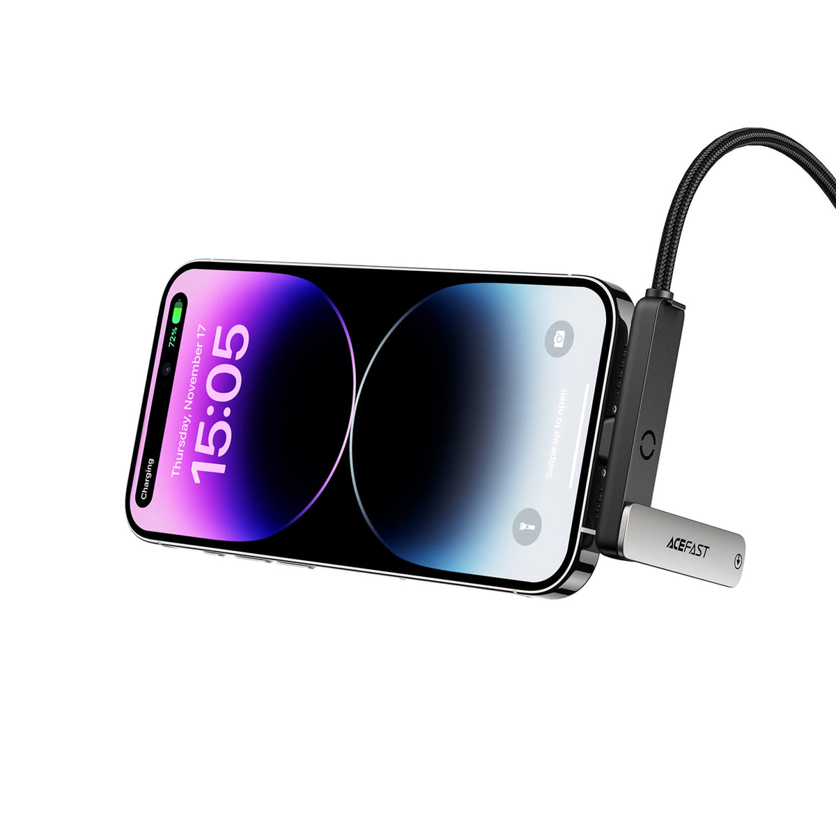 Acefast 60W Type-C to Lightning Cable with Foldable Stand 1.2M C28-01