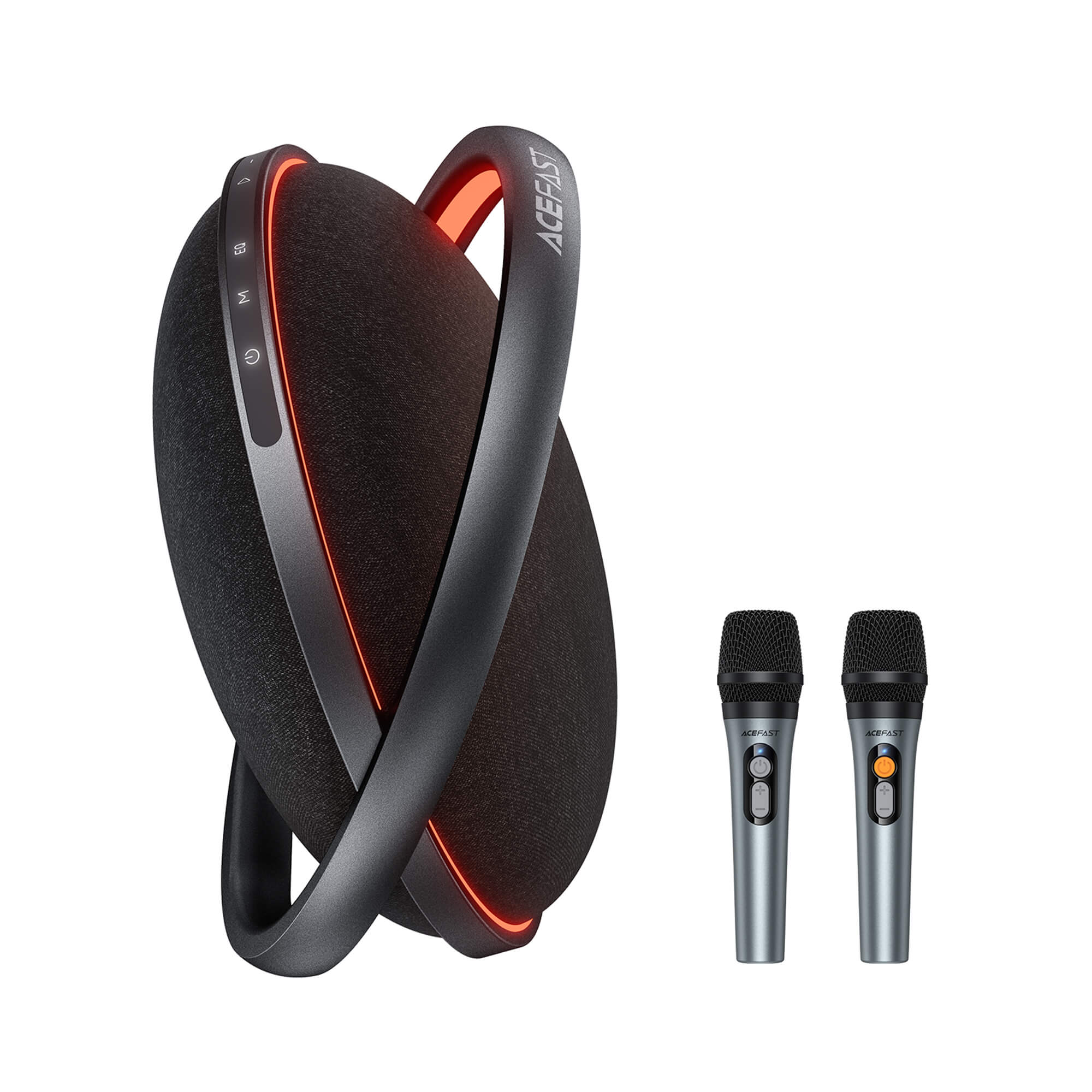 Acefast Portable Karaoke Speaker with 2 Wireless Mics & 6000mAh Power Bank K5 Max