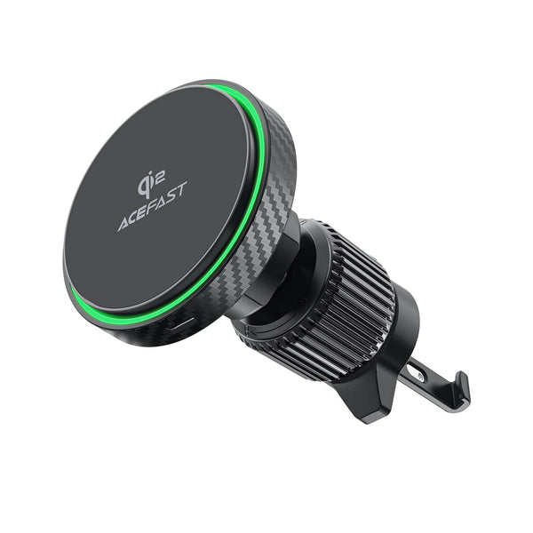 Acefast Strong Magnetic 15W Wireless Car Charging Holder Qi2 D33 Black