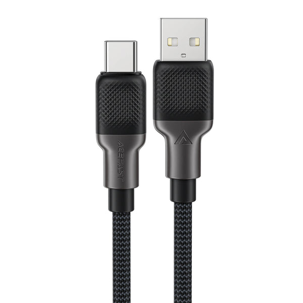 Acefast USB-A to Type-C Nylon Braided Fast Charging Data Cable 1.2m Black