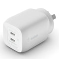 Belkin Boost Up Dual USB-C GaN 65W Wall Charger with PPS