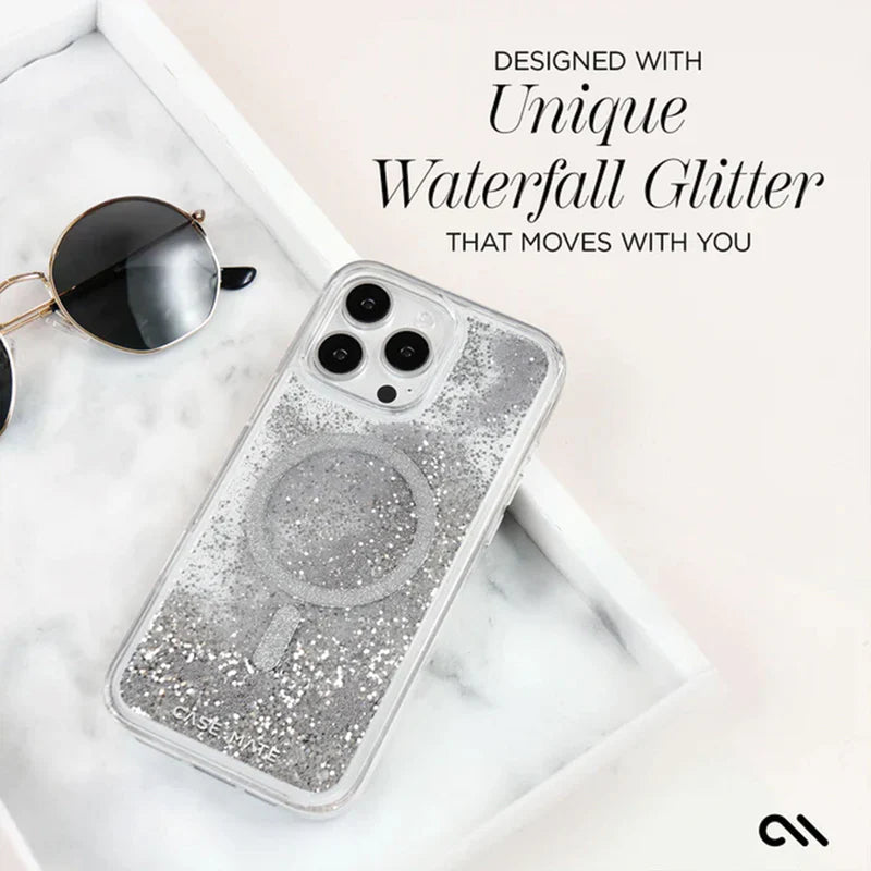 Case-Mate iPhone 16 Plus Waterfall MagSafe Case Silver