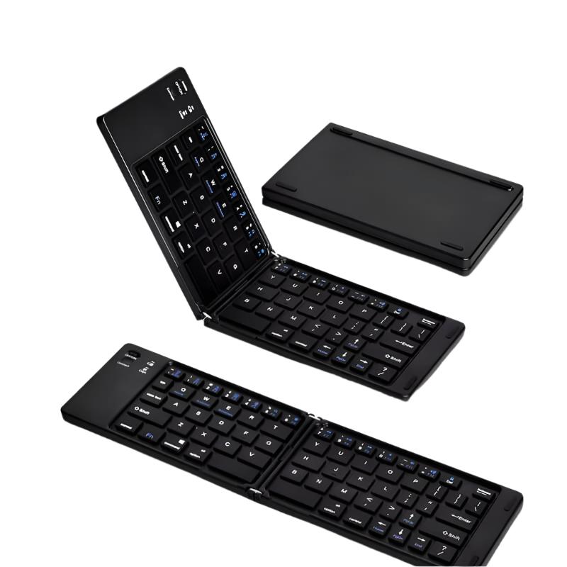 Coteci Portable Wireless Foldable Bluetooth Keyboard Black