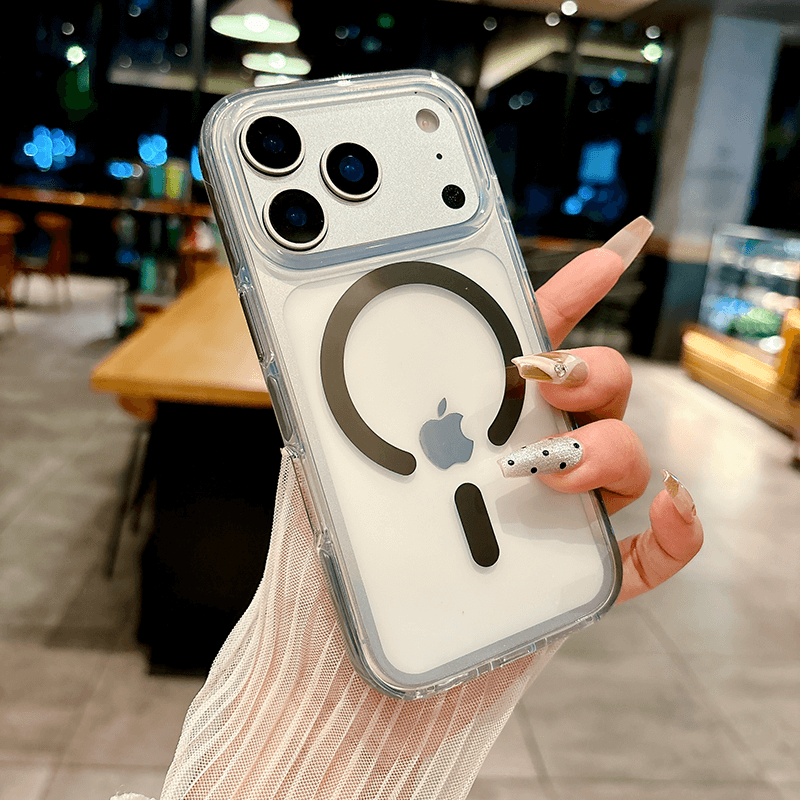 iPhone 17 Pro IMD Transparent Airbag Shockproof MagSafe Phone Case