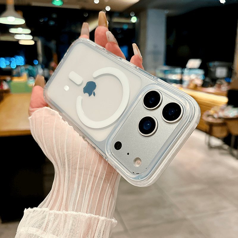 iPhone 17 Pro IMD Transparent Airbag Shockproof MagSafe Phone Case