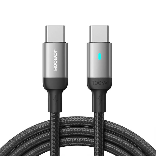 Joyroom Type-C to Type-C Feifan Series Nylon Fast Charging Data Cable 100W 1.2m Black