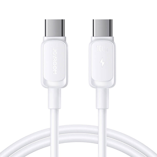 Joyroom Type-C to Type-C Multi-Color Series Fast Charging Data Cable 100W 1.2m White