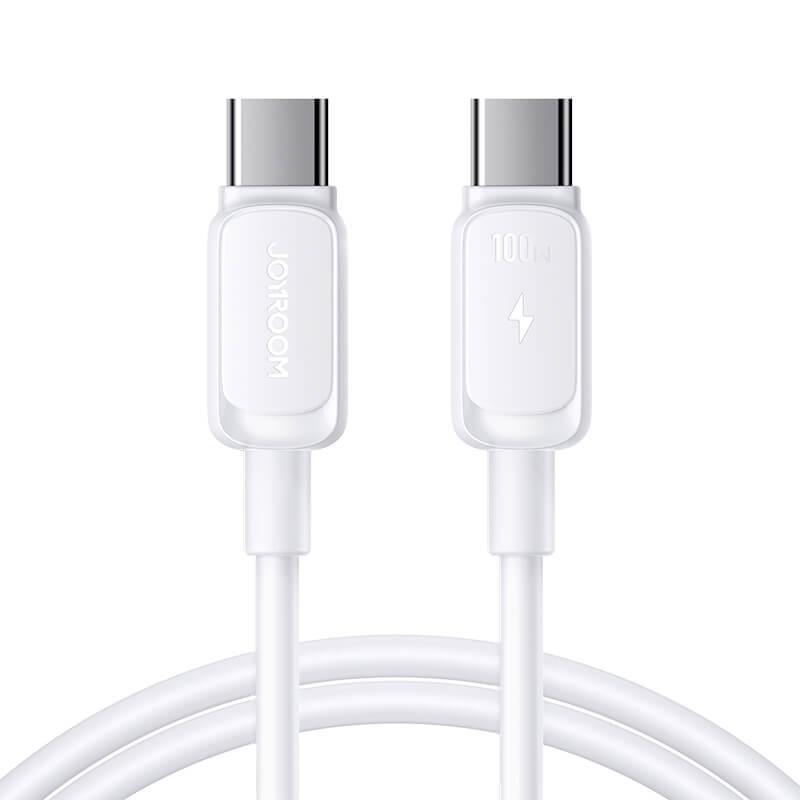 Joyroom Type-C to Type-C Multi-Color Series Fast Charging Data Cable 100W 1.2m White