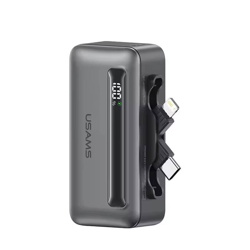 Mobie 20W 5000mAh Fast Charge Power Bank with Foldable Type-C & Lightning Plug