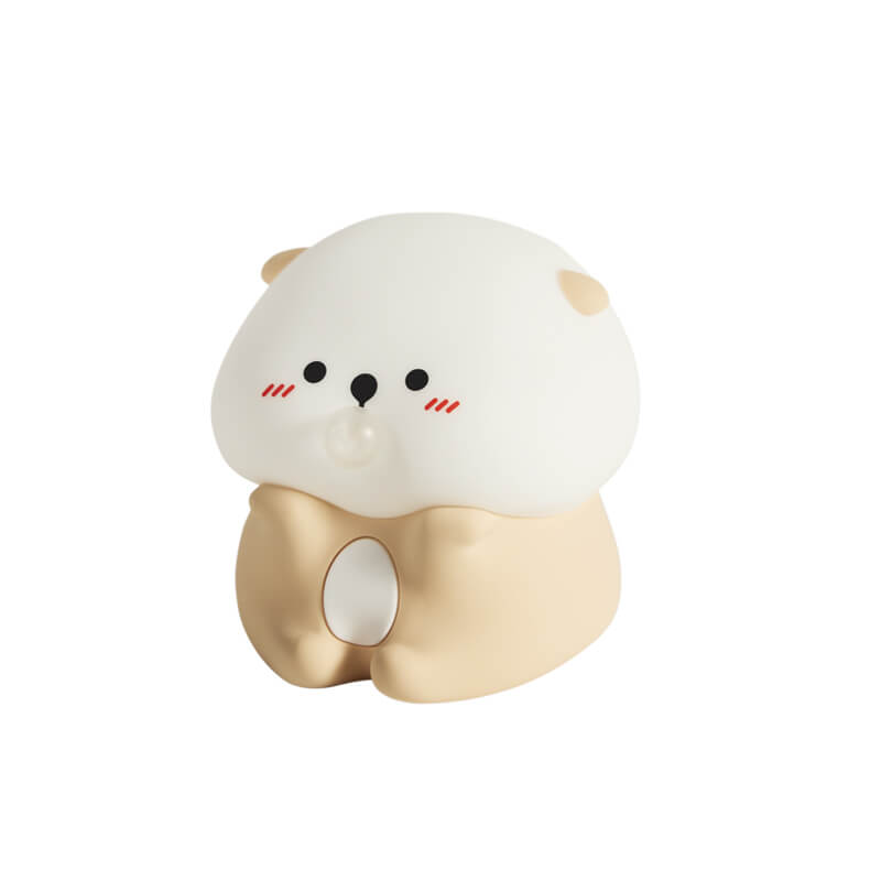 Mobie Bubble Blowing Sea Otter Silicone Touch Pat Night Light