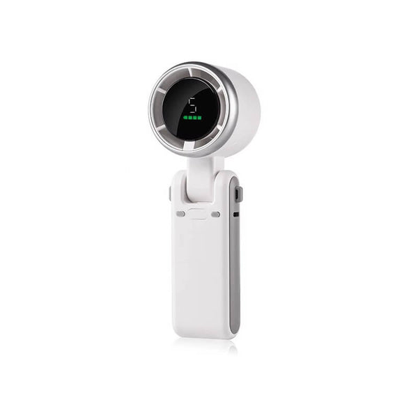 Mobie Compact Handheld 180° Angle Adjustable Turbo Fan with 5 Speed White