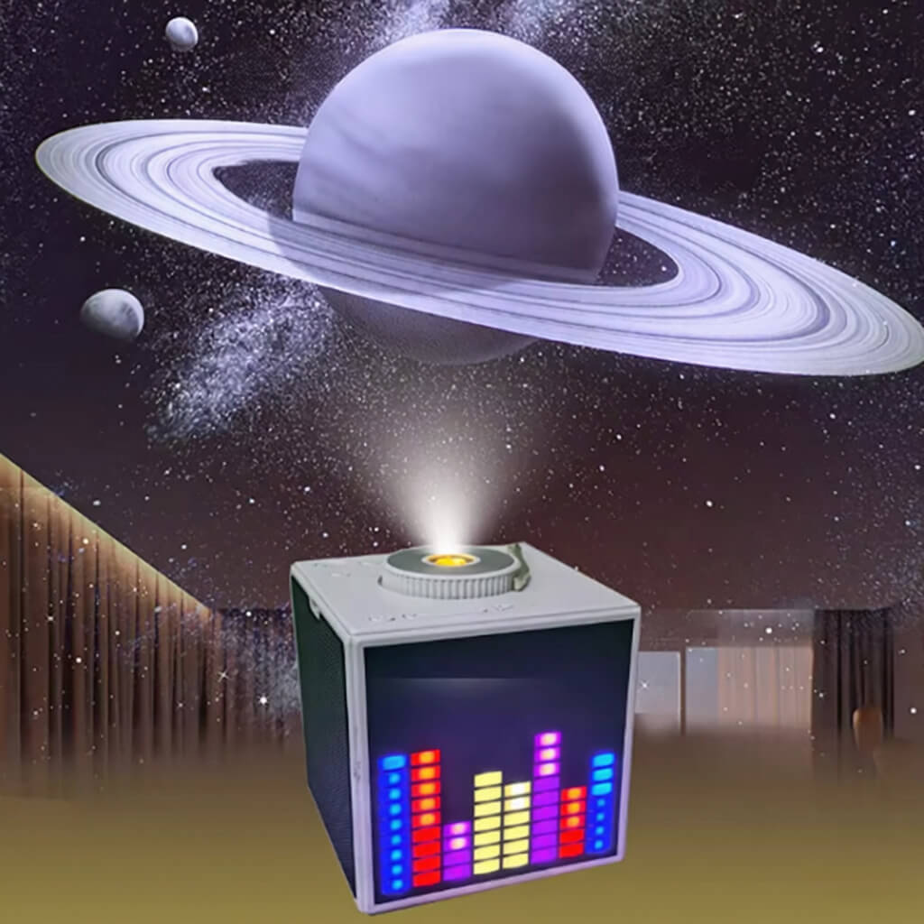 Mobie Starry Sky Projection Lamp with Bluetooth Music & Rhythmic Light