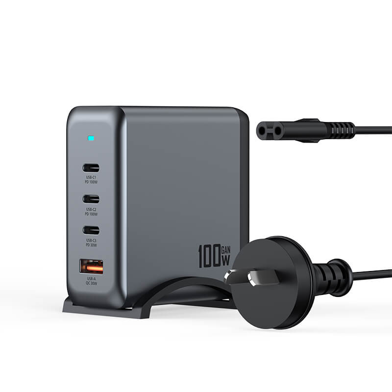 VFAN PD 100W 4 in 1 GaN Fast Charger Station with 1.8m Cable AU9