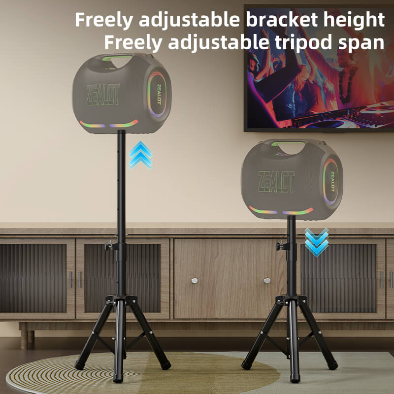 Zealot 120W Powerful Bass Bluetooth Speaker with Dolby Atmos and Stand ZW01