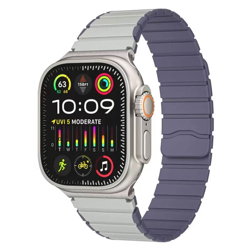 Mobie Neonova Series Magnetic Closure Silicone Watch Band 20mm