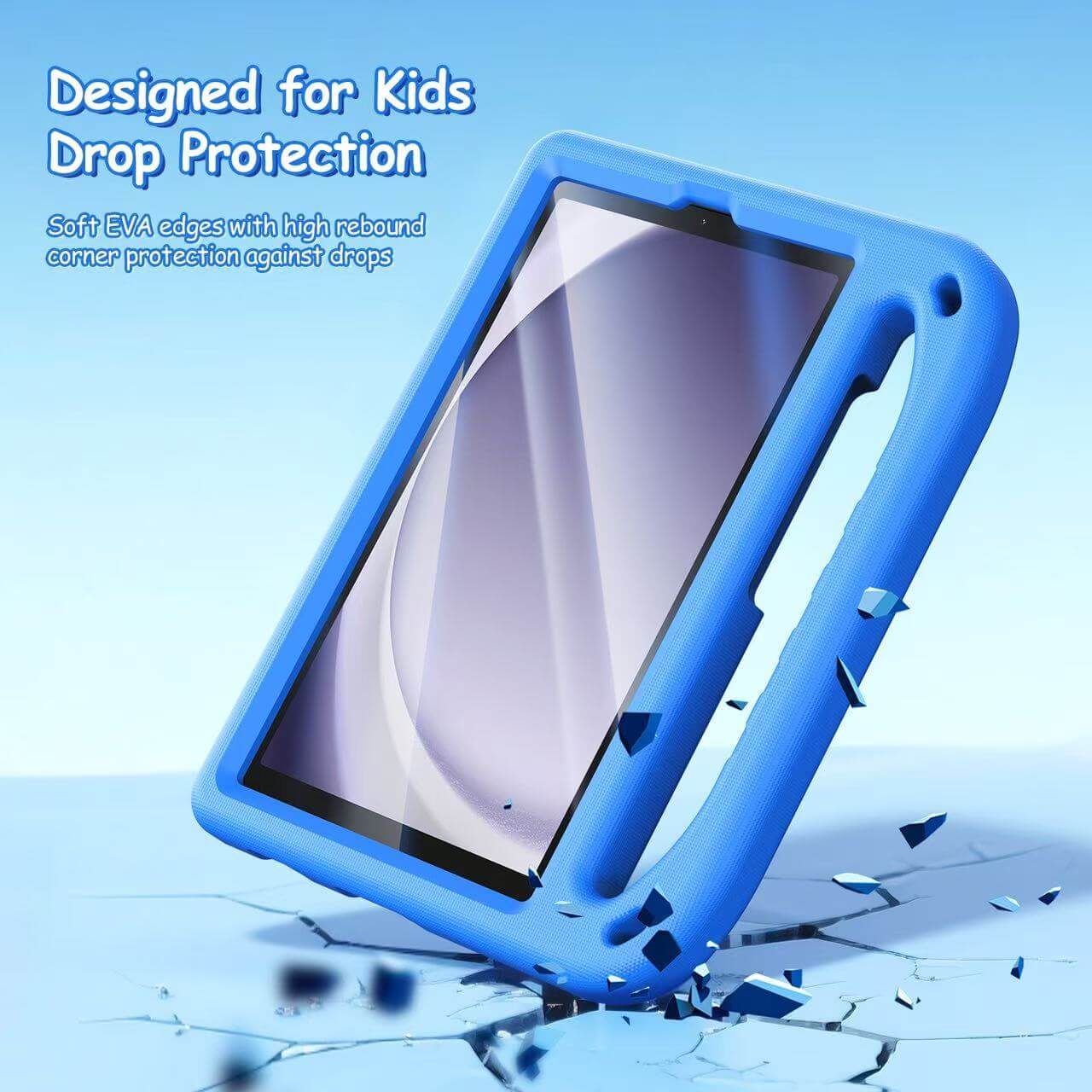 iPad 11th 11 2025 Puff Series Foldable Cheese Stand EVA Case with Handle