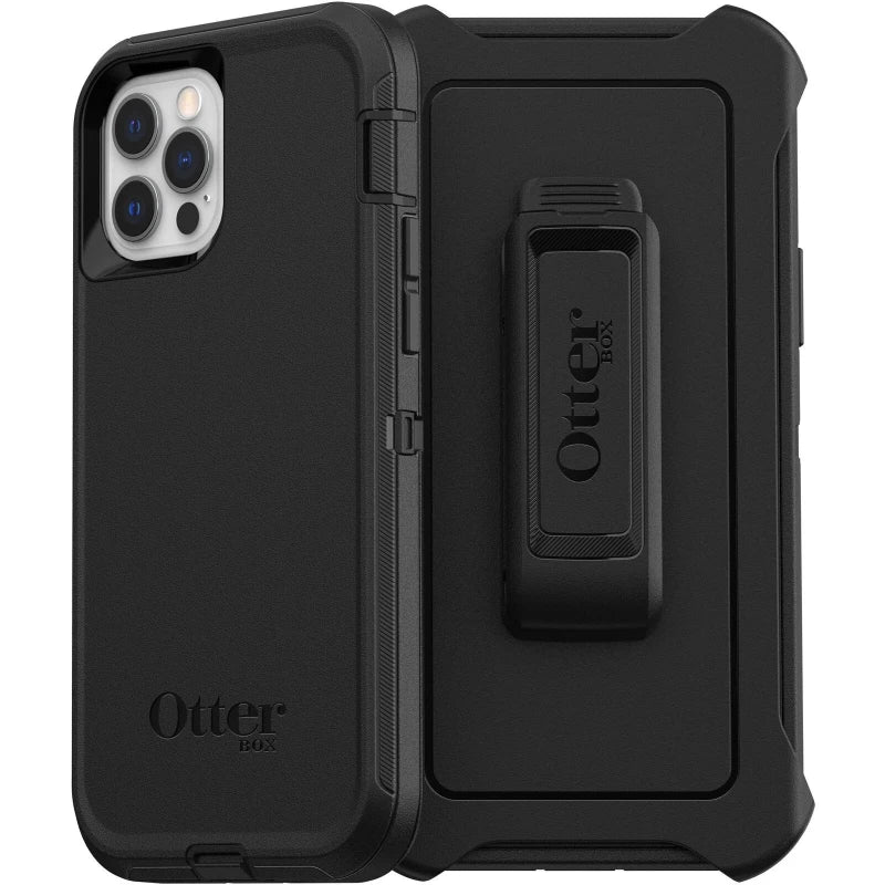 OtterBox iPhone 12 & 12 Pro Defender Series Case Black