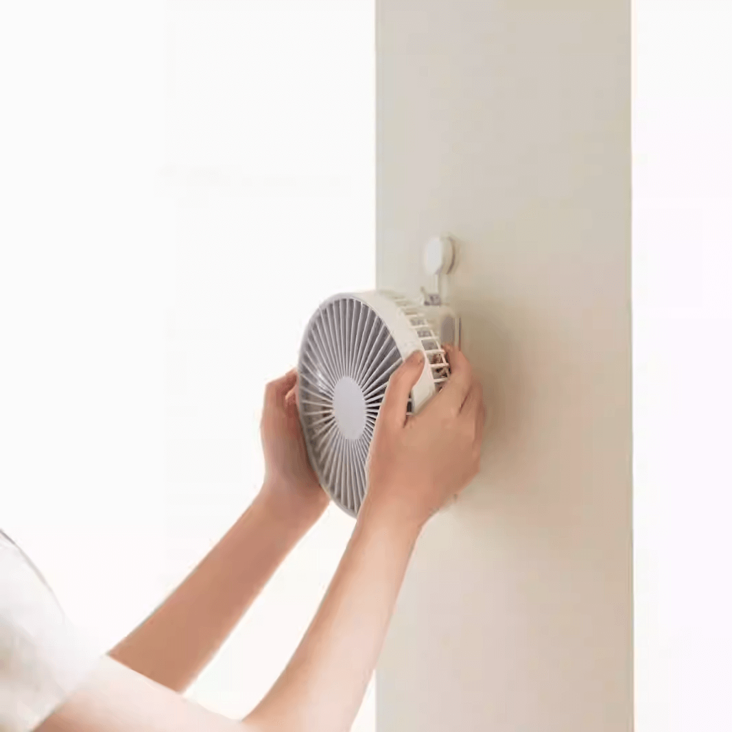 Mobie 180° Adjustable Handheld Desktop 16cm Large Fan with Hanging Hole F07