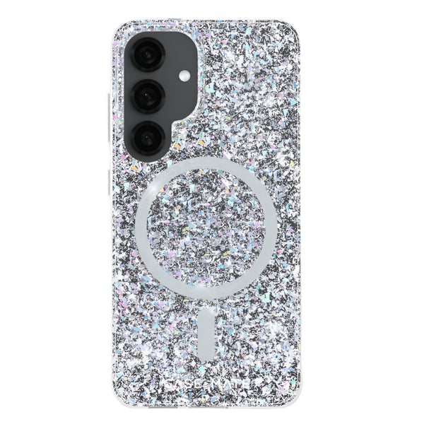 Case-Mate Samsung Galaxy S25 Twinkle Disco Case with Magnet Silver/Clear