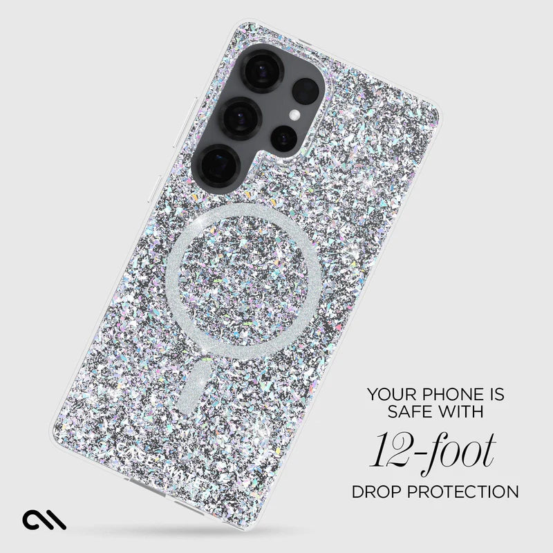 Case-Mate Samsung Galaxy S25 Ultra Twinkle Disco Case with Magnet Silver/Clear