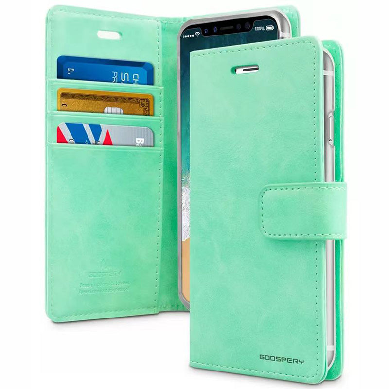 Samsung Galaxy Note 8 2017 Mecrcury Goospery Blue Moon Diary Flip Wallet Case