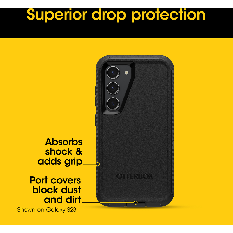 OtterBox Samsung Galaxy S24 Plus Defender Series Case Black