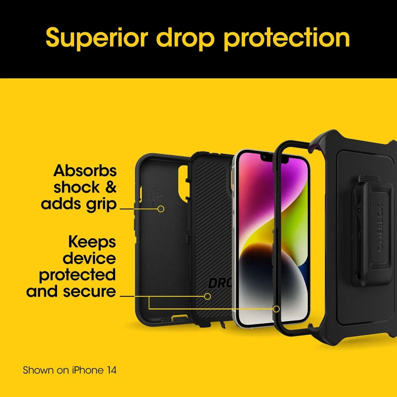 OtterBox iPhone 15 Defender Series Case Black