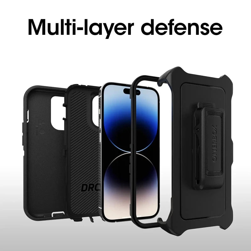 OtterBox iPhone 14 Pro Defender Series Case Black