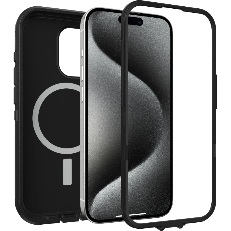 OtterBox iPhone 15 Pro Defender Series XT MagSafe Case Black/Black