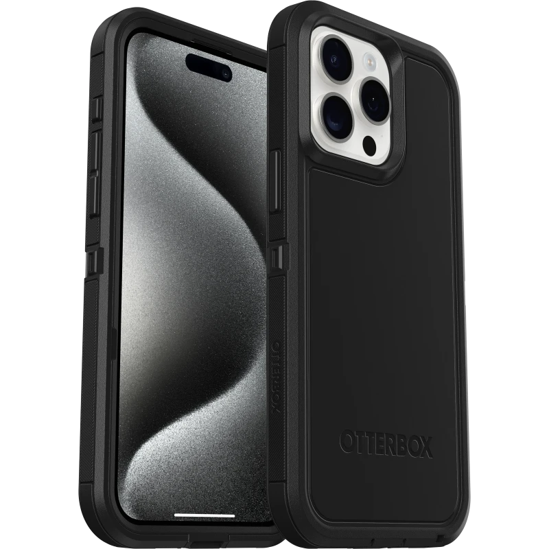 OtterBox iPhone 15 Pro Max Defender Series XT MagSafe Case Black/Black