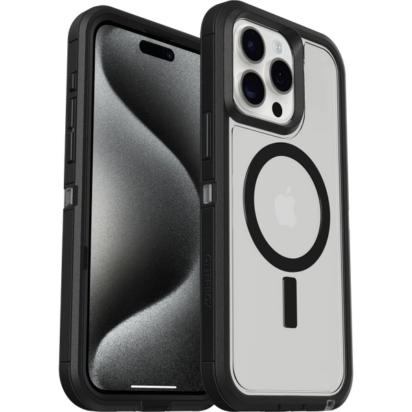 OtterBox iPhone 16 Pro Max Defender Series XT MagSafe Case Clear/Black