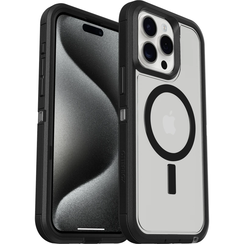 OtterBox iPhone 16 Pro Max Defender Series XT MagSafe Case Clear/Black