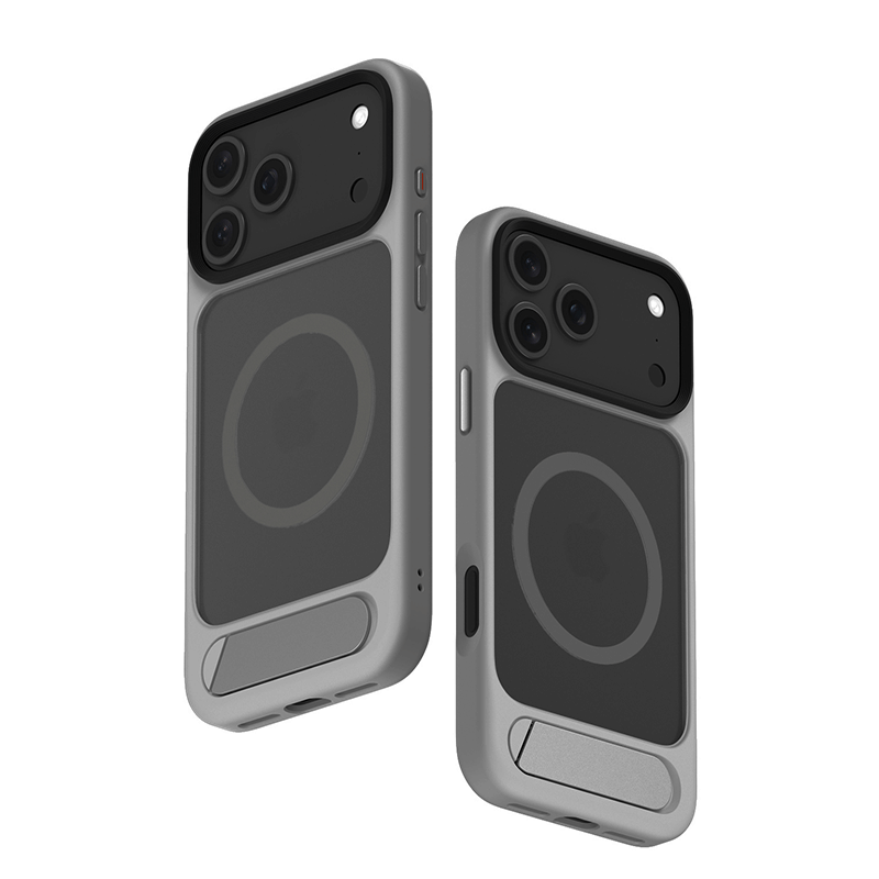 iPhone 17 Air Elvis Series All Around Protection Magsafe Phone Case with Invisible Stand Black
