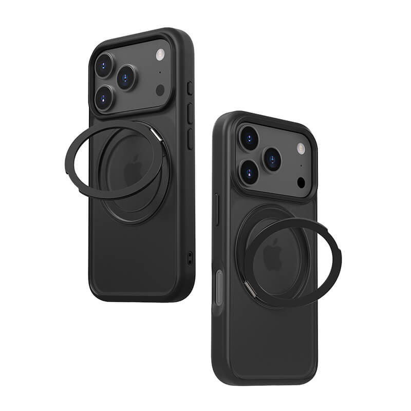 iPhone 17 Pro Max 360° Rotating Ring Stand Matte Magsafe Phone Case