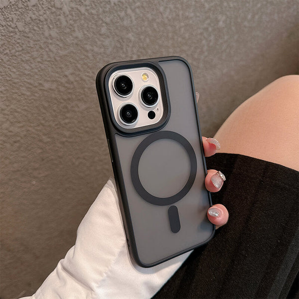 iPhone 14 Pro Max Youdun Series Matte Finish Magsafe Phone Case Black